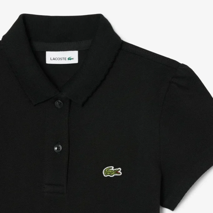 Polohemd für Mädchen mit gewelltem Kragen