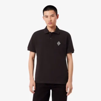 Polohemd mit klassischer Passform und Emblem-Akzent