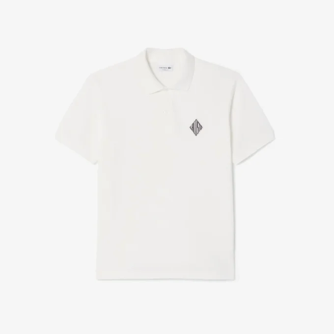 Polohemd mit klassischer Passform und Emblem-Akzent