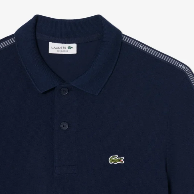Polohemd mit Logo-Streifen in Regular Fit