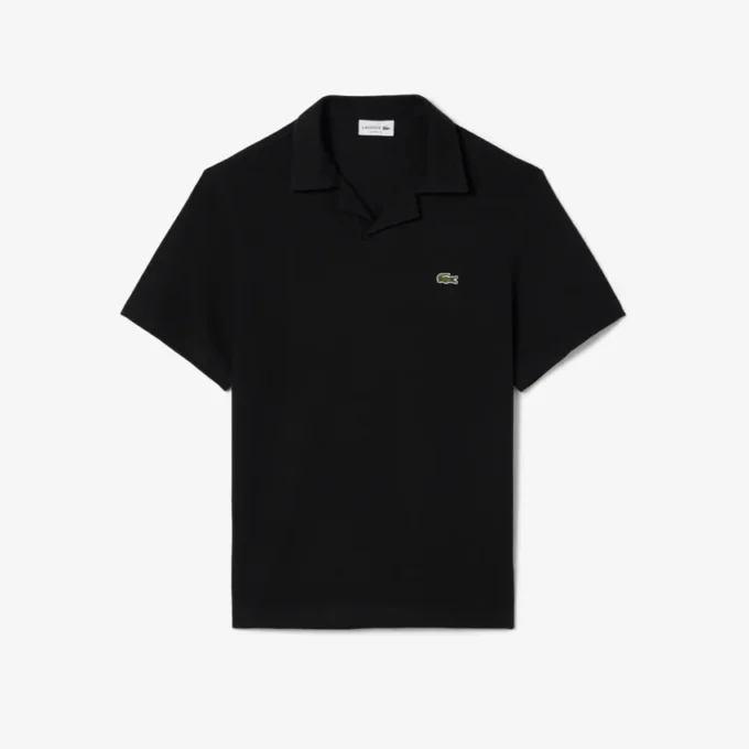 Poloshirts aus Baumwolle und Leinen in klassischer Passform