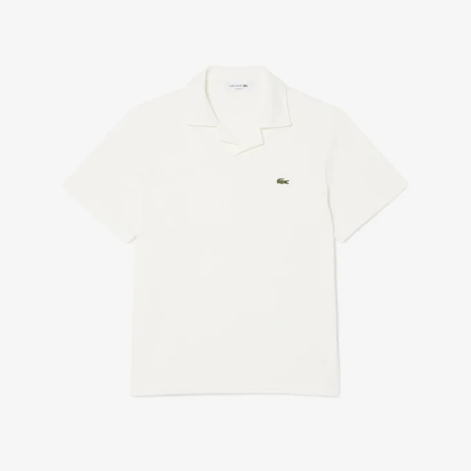 Poloshirts aus Baumwolle und Leinen in klassischer Passform