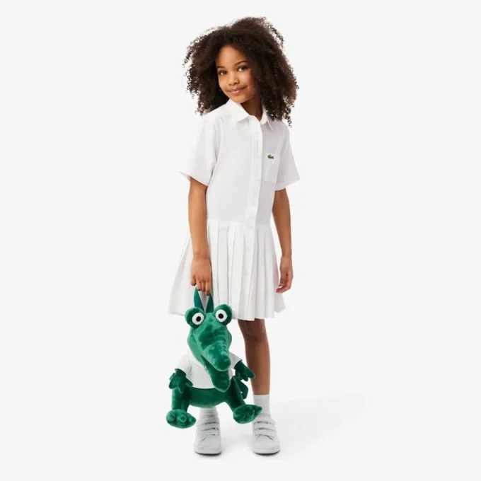 Popeline-Plisseerock-Hemdkleid