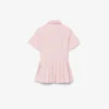 Popeline-Plisseerock-Shirtkleid