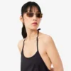 Rückenfreies Maxikleid mit Trägern