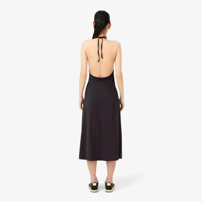 Rückenfreies Maxikleid mit Trägern
