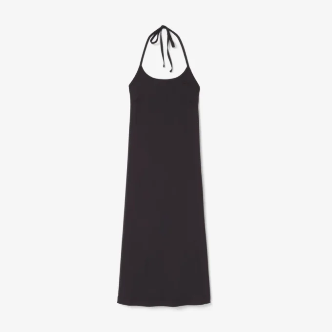 Rückenfreies Maxikleid mit Trägern