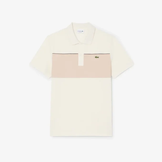 Regular Fit Colorblock Piqué-Poloshirt