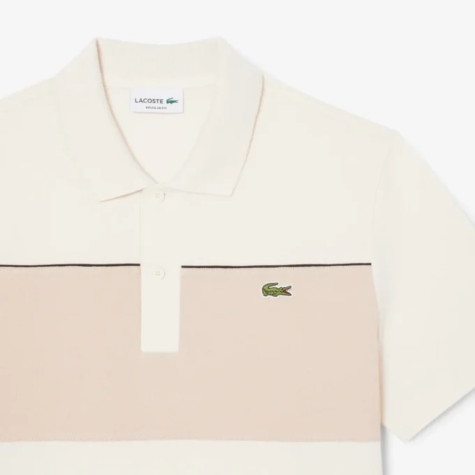 Regular Fit Colorblock Piqué-Poloshirt
