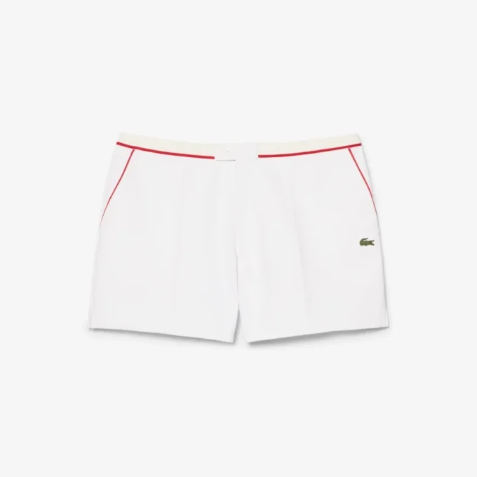 Regular Fit Double-Face-Shorts mit Kontrastbesatz