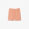 Regular-Fit-Shorts aus gestreifter Baumwolle
