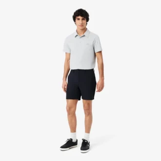 Regular Fit Stretch-Baumwoll-Chino-Bermudashorts
