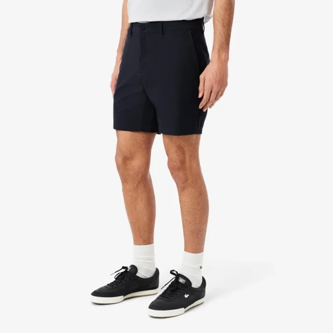 Regular Fit Stretch-Baumwoll-Chino-Bermudashorts