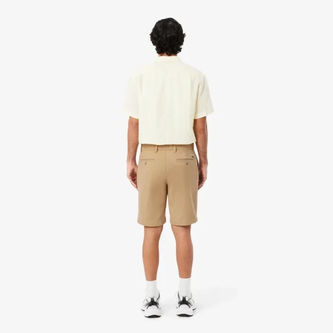 Regular Fit Stretch-Baumwoll-Chino-Bermudashorts