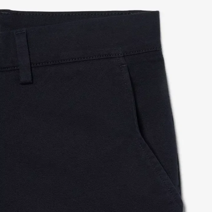 Regular Fit Stretch-Baumwoll-Chino-Bermudashorts