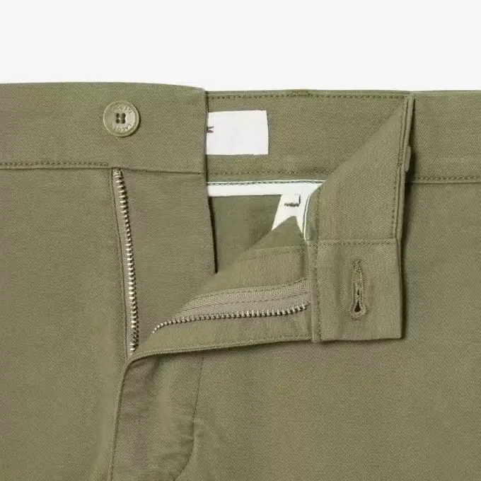 Regular Fit Stretch-Baumwoll-Chino-Bermudashorts