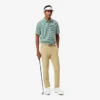Regular Fit Ultra Dry gestreiftes Golf-Poloshirt