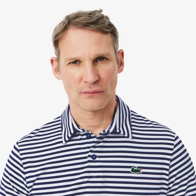 Regular Fit Ultra Dry gestreiftes Golf-Poloshirt