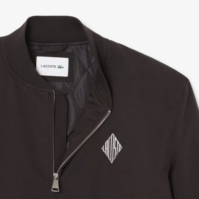 Retro-Badge-Bomberjacke, wasserabweisend