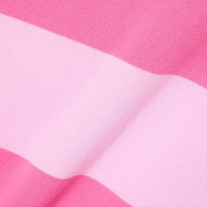 Ärmelloses gestreiftes Petit-Piqué-Poloshirt-Kleid