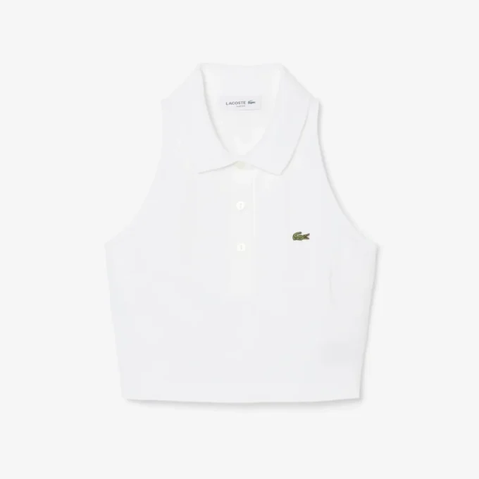 Ärmelloses Piqué-Poloshirt