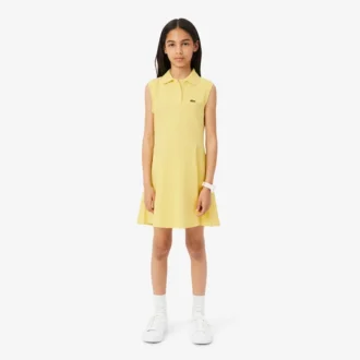 Ärmelloses Stretch-Piqué-Kleid