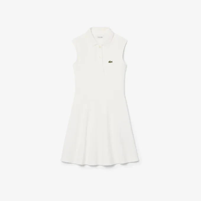 Ärmelloses Stretch-Piqué-Kleid