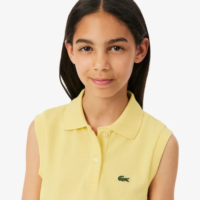 Ärmelloses Stretch-Piqué-Kleid