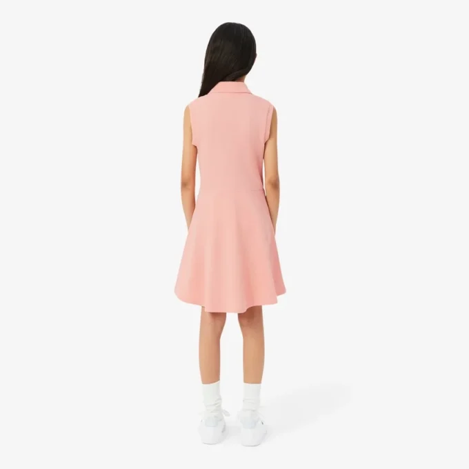 Ärmelloses Stretch-Piqué-Kleid