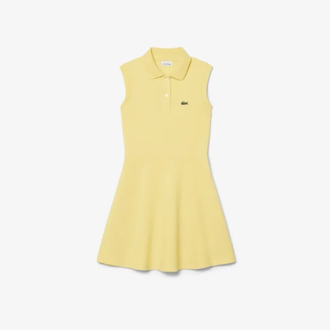 Ärmelloses Stretch-Piqué-Kleid