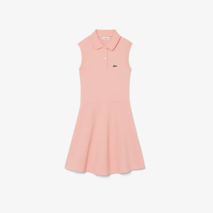 Ärmelloses Stretch-Piqué-Kleid