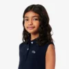 Ärmelloses Stretch-Piqué-Polokleid für Kinder