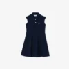 Ärmelloses Stretch-Piqué-Polokleid für Kinder