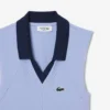 Ärmelloses Stretch-Strick-Tennis-Poloshirt für Damen