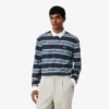 Rugby-Poloshirt mit Streifen im Relaxed Fit
