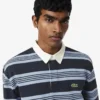 Rugby-Poloshirt mit Streifen im Relaxed Fit