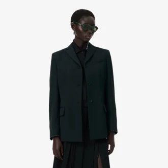 Runway-Blazer aus leichter Wolle