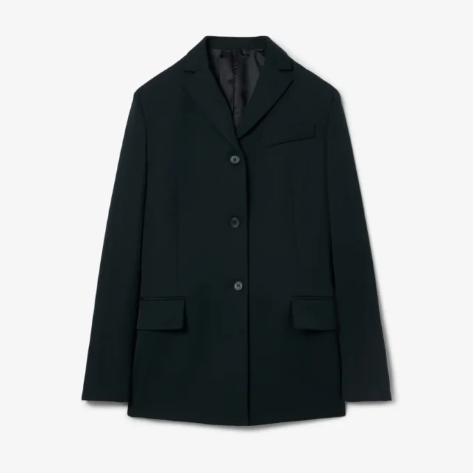 Runway-Blazer aus leichter Wolle