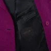 Runway-Blazer aus marmorierter Wolle mit doppelter Knopfleiste