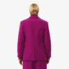 Runway-Blazer aus marmorierter Wolle mit doppelter Knopfleiste