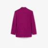 Runway-Blazer aus marmorierter Wolle mit doppelter Knopfleiste