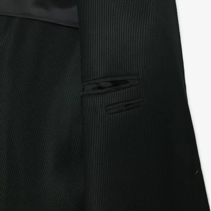 Runway-Blazer aus Satin mit Schalkragen
