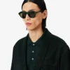 Runway-Blazer aus Satin mit Schalkragen