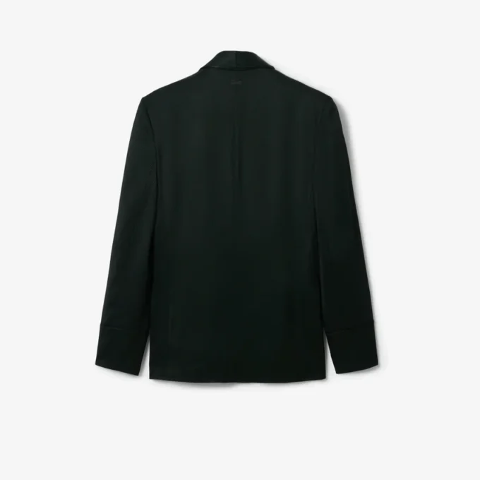 Runway-Blazer aus Satin mit Schalkragen