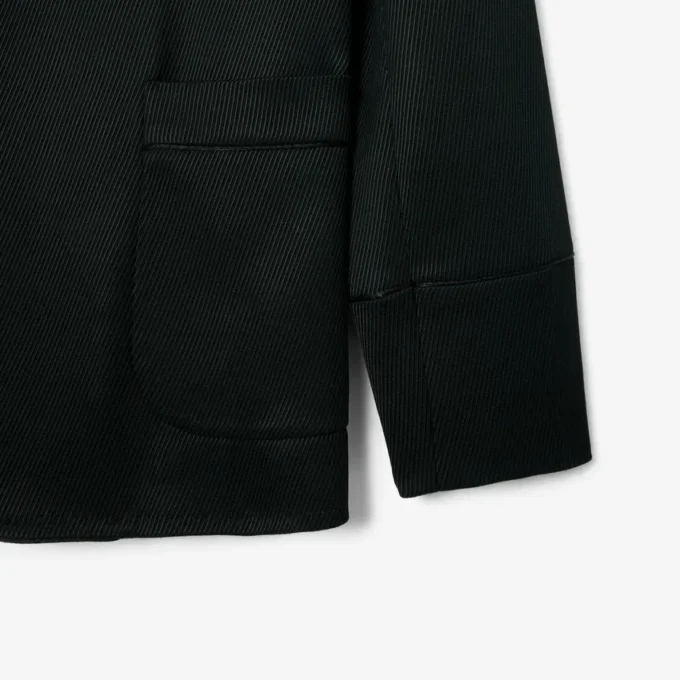 Runway-Blazer aus Satin mit Schalkragen