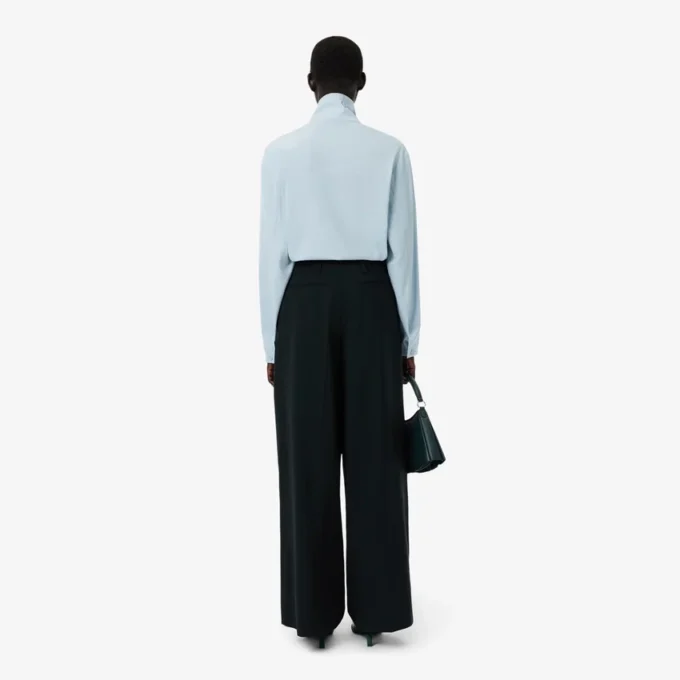 Runway-Hose aus Woll-Blend in weiter Passform