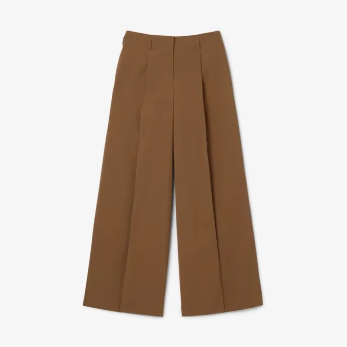 Runway-Hose aus Woll-Blend in weiter Passform