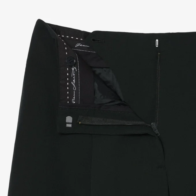 Runway-Hose aus Woll-Blend in weiter Passform