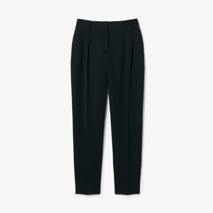 Runway-Hose aus Wolle mit geradem Schnitt