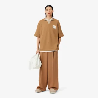 Runway-Hose aus Wolle mit weitem Schnitt